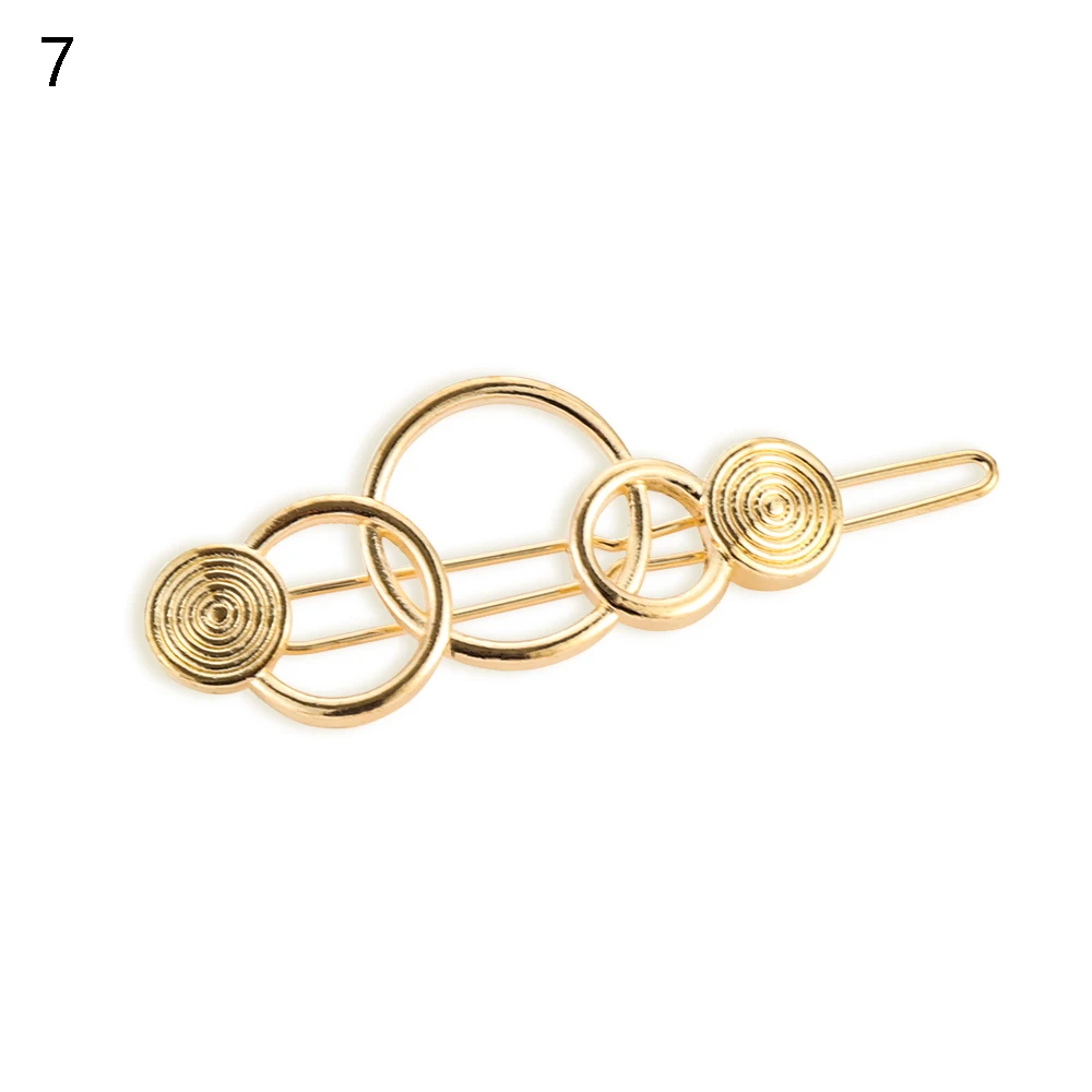 Style 6-7 1 шт., модные женские Геометрические заколки для волос, заколки для волос, Звездный зажим для волос сердце, нежные заколки для волос, заколка для волос, ювелирные изделия для волос, аксессуары для волос - Цвет: Style 6-7