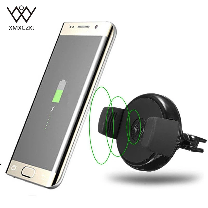 

XMXZCKJ Qi Wireless Charger Car Mount Holder Wireless Charging Car Air Mount Holder Phone Stand For iPhone 8 Samsung GalaxyS7 S8