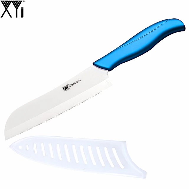The Best Kitchen Knife Xyj Brand New Arrival 5 Inch Ceramic Santoku The Best Kitchen Knife Xyj Brand New Arrival 5 Inch Ceramic Santoku Beauty Gift Serrated