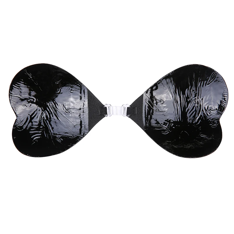 Пуш-ап грудь сексуальное белье аксессуары для подтягивания груди ленты интимное женское многоразовое силиконовое покрытие для сосков клей бюстгальтер - Цвет: Black