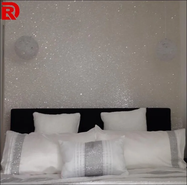 Grade 3 Jazz white/silver Glitter Fabric Roll Wall Border Wallpaper Card Making Material  data-kse-saved-src=