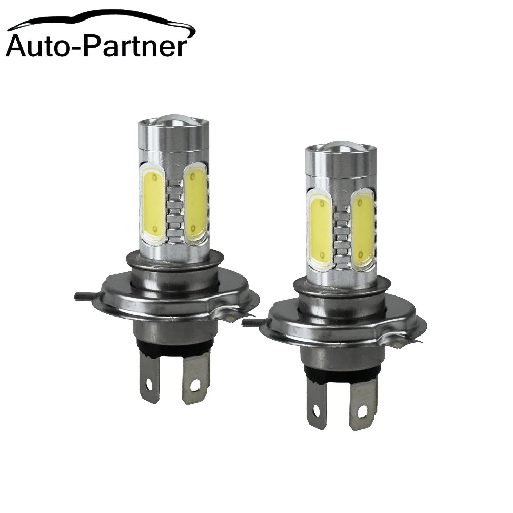 Autopartner Car Auto H4 Led Light Bulb Cob Led Fog Driving Lights