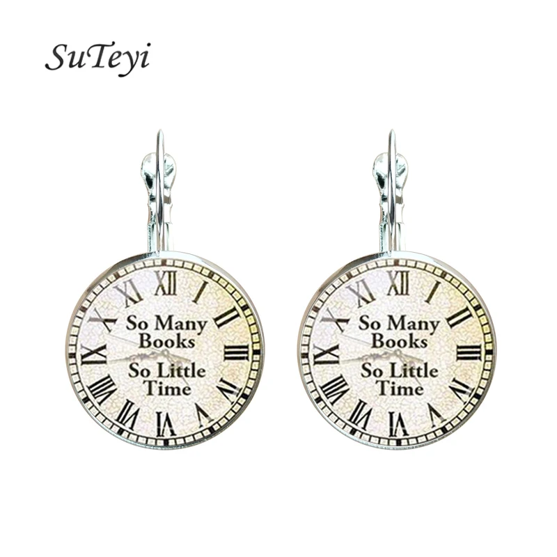

SUTEYI 2017 Vintage 18mm metal French Hook Earring Steampunk Watches Clock Jewelry Women Earring Pendientes