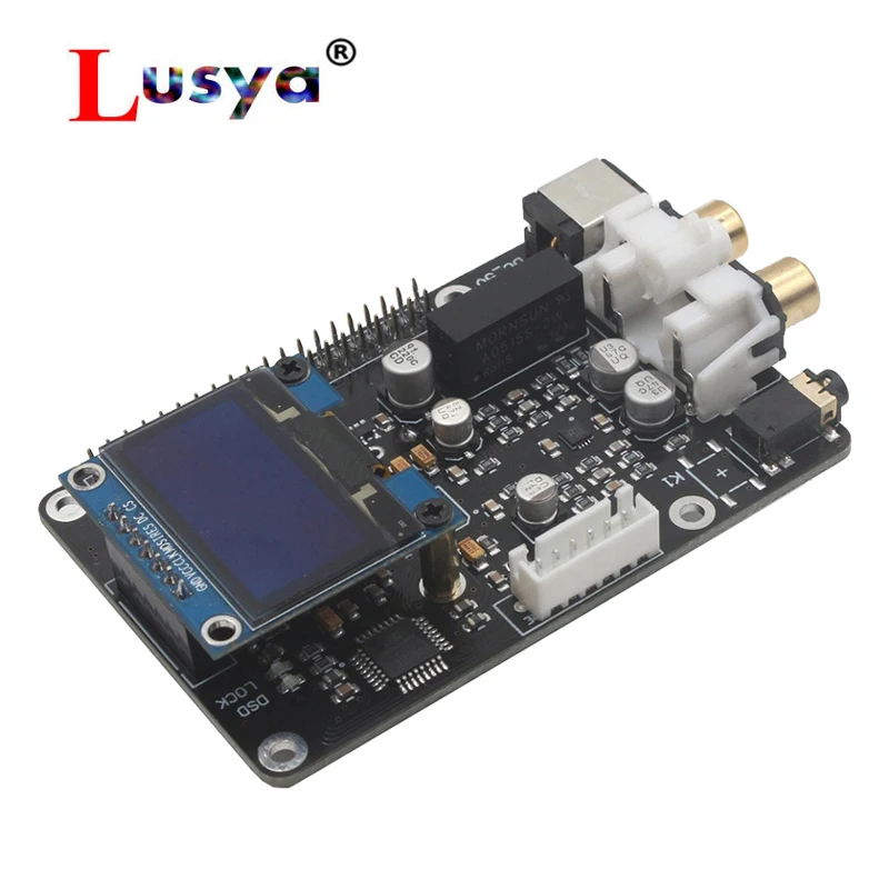 

ES9038q2m DAC Digital Broadcast Board OPA1612 Op For Raspberry Pi Decoding To I2S With OLED Display And Remote Control G4-001