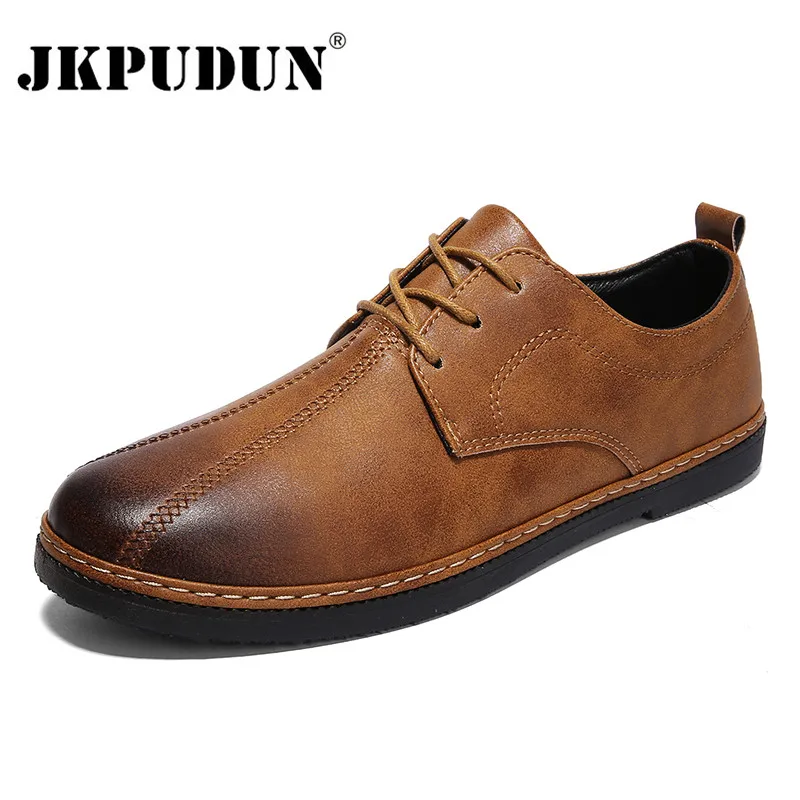 JKPUDUN Luxury Brand Men Shoes England Trend Casual Leisure Shoes