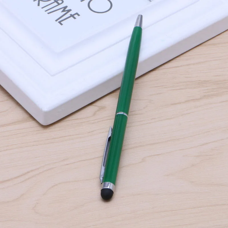 Стильная тонкая шариковая ручка 2 в 1 и емкостный стилус для iPhone, iPad, планшетов - Цвет: DG