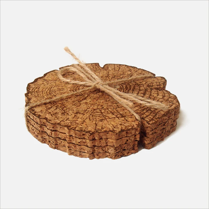 

4pcs/pack Creative Mats Pads coffee cup mats household dinnerware tabletop mats soft wood pad kitchen tools tea cup sets mats