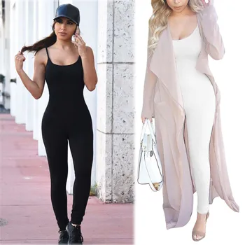 

Jumpsuit Women Sexy Solid Party Sports Running Slim Jumpsuit Combinaison Femme Rompers Womens Jumpsuit Overalls Ropa Free Ship