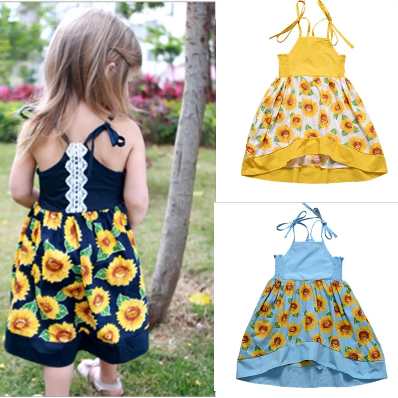 2021 New European Style Dress Lace Plaid Girls Dresses Tide Print Baby