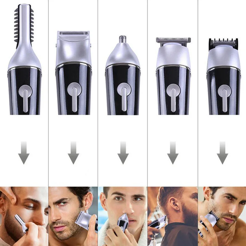  Surker Professional 5 In 1 Hair Clipper Rechargeable Cordless Grooming Kit For Men Beard Trimmer No