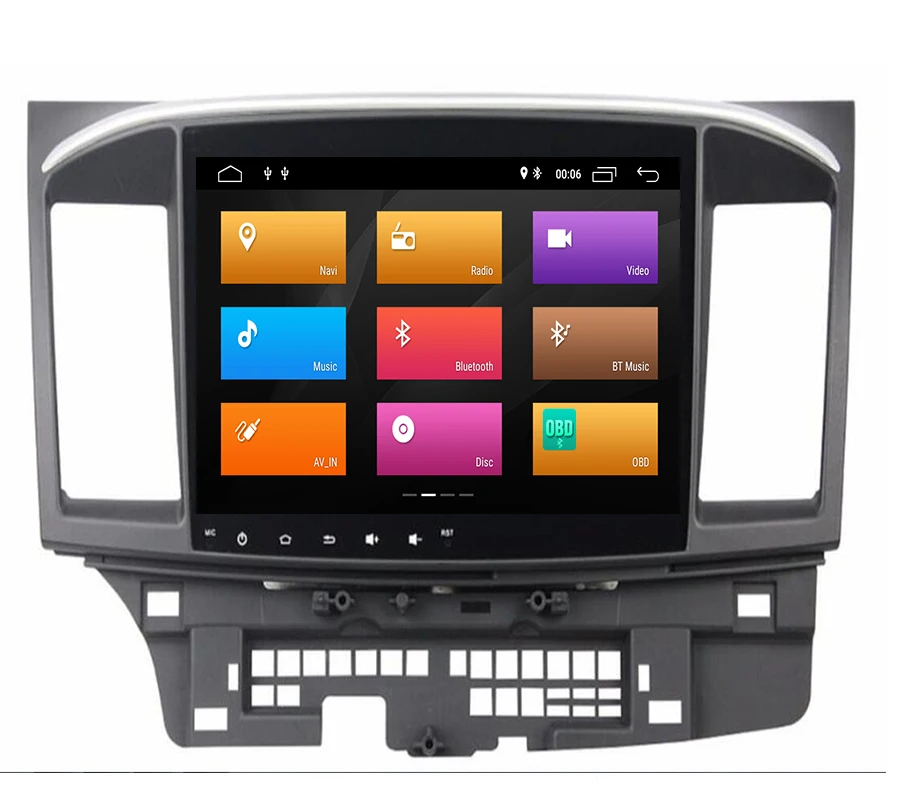 Discount 2 Din Android 9.1 Car Multimedia Player For Mitsubishi Lancer EX EVO Lancer 10 2008-2016 10.1 inch car dvd gps navi radio 1