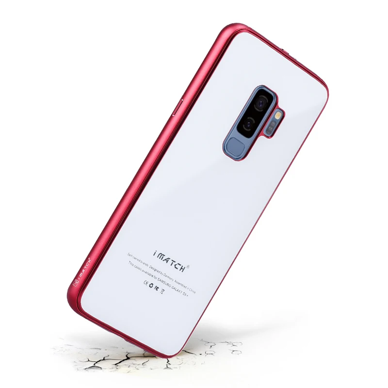 iMatch Aviation Aluminum Alloy Metal Bumper Tempered Glass Back Cover Case for Samsung Galaxy S9 & Samsung Galaxy S9 Plus