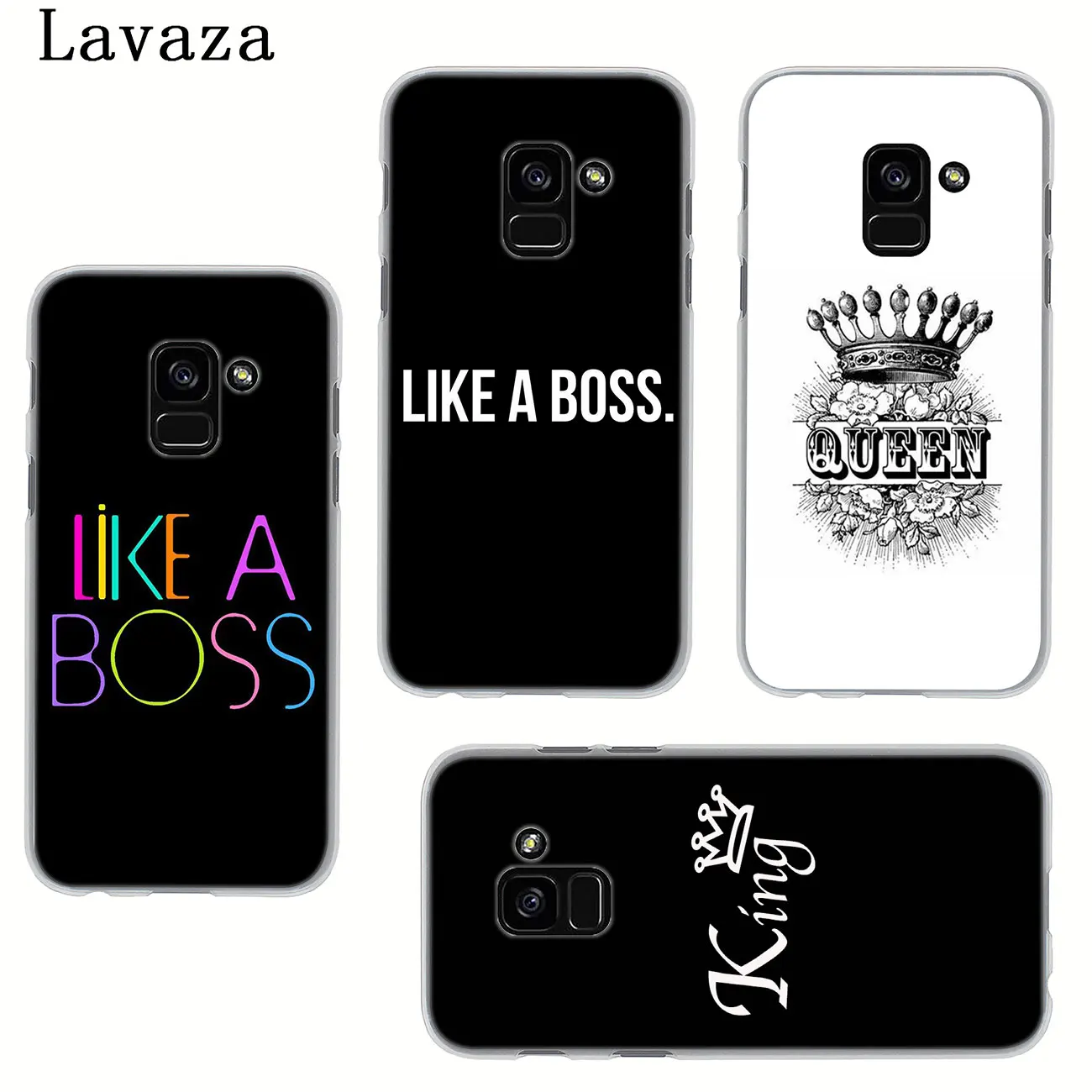 Lavaza boss «King», «queen» жесткий чехол для телефона для samsung Galaxy Note 10 9 8 A9 A8 A7 A6 плюс A3 A5 A2 крышка