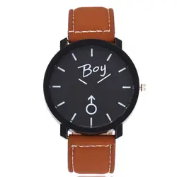 GEMIXI модные часы для мужчин Элитный бренд наручные часы модные curren для мужчин s простой кожаный кварцевые наручные часы для влюбленных