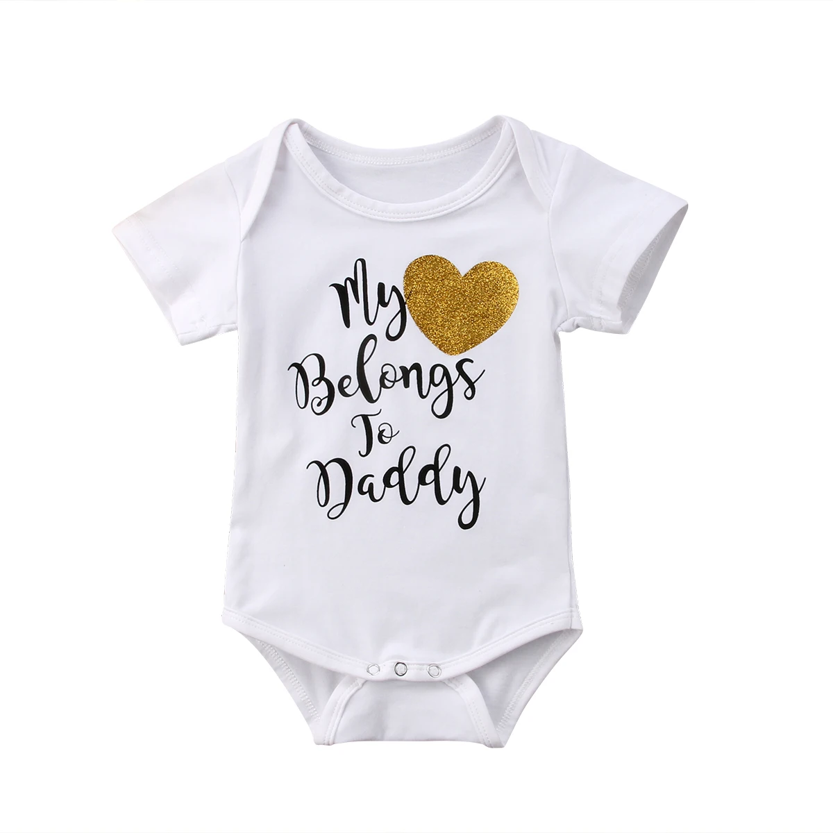 Newborn Baby Girls Daddy Romper Jumpsuit Infant Clothes OutfitsRompers