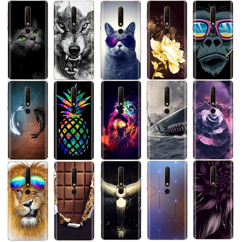 Silicon case for Nokia 6 6.1 8 for nokia 6 2018 case for nokia 6.1 plus soft tpu phone back cover Coque bumper pattern Silicon case for Nokia 6 6.1 8 for nokia 6 2018 case for nokia 6.1 plus soft tpu phone back cover Coque bumper pattern