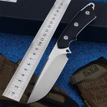 Открытый фиксированный Походный нож с прямым лезвием для самообороны пустыня выживания боевой тактика Охота EDC инструменты