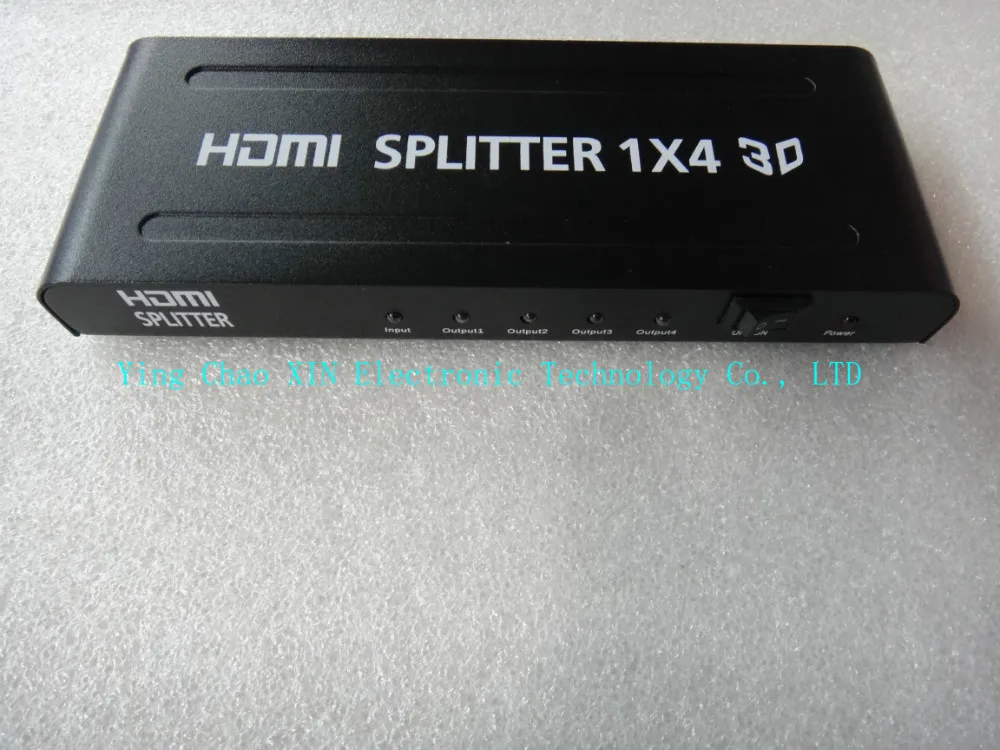 

Mini 4 Port 1x4 HDMI Splitter Converter Support 3D HD 1.4 up to 1080P 1 Input 4 output Amplifier & adapter Free shipping
