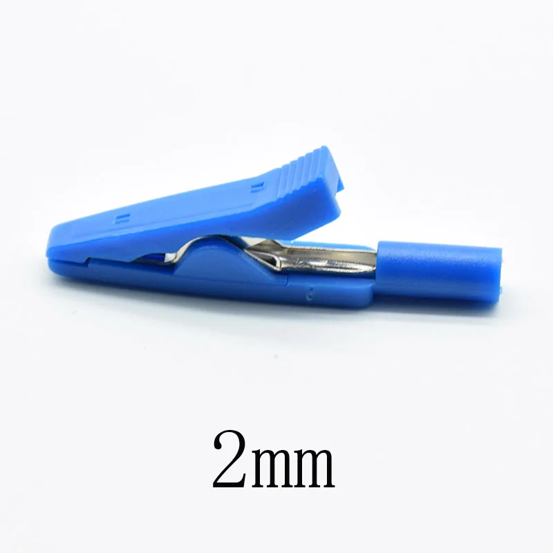 2mm Brass 5 Colors Insulated Mini Test Alligator Clip 2mm female Banana Jack alligator clips,test clip,test hooks clips