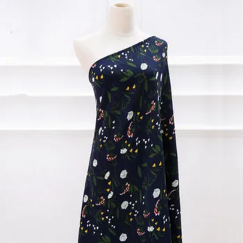 

Printed Chiffon Fabric Retro Sewing upholstery Polyester Fabric for DIY Dress Skirt material Fabric