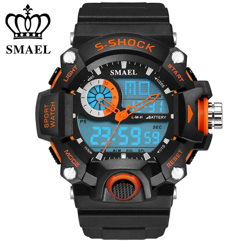 Clock SMAEL Men's Watches For Men Quartz Digital Fashion Military Casual Sports Watch Luxury Brand Relogio Outdoor Wristwatches Clock SMAEL Men's Watches For Men Quartz Digital Fashion Military Casual Sports Watch Luxury Brand Relogio Outdoor Wristwatches
