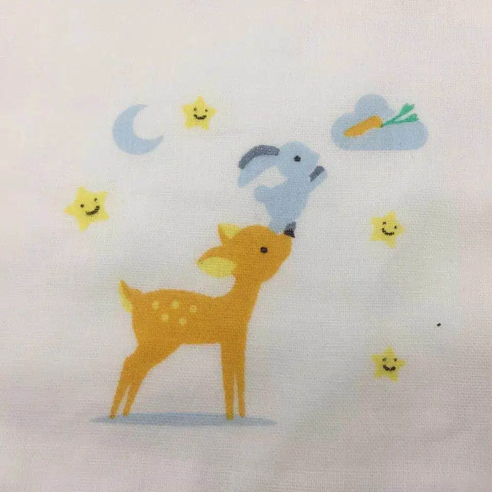 Baby Cotton Bibs Feeding Smock Infant Burp Cloths Cartoon Sucking Sweat Towel Baby Eating Accessory Soft Stuff
