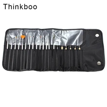 Thinkboo 20 шт./компл. ручки для рисования ногтей/элегантная ручка для дизайна ногтей для УФ геля DIY Инструменты для украшения ногтей YY-0241