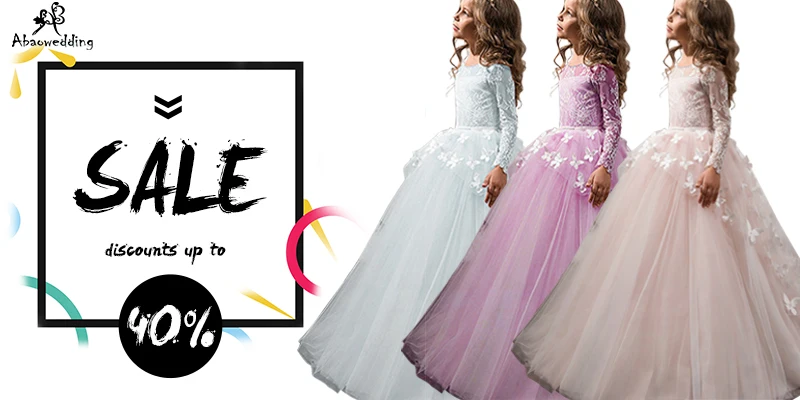 fancy little girls pageant dresses 2-12 years princess party dresses for girls mesh flower dress long kids puffy ball gowns