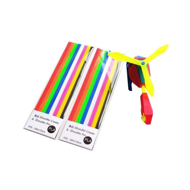 

YEMEN PLA 3mm 3D Printer Filament Printing Materials Plastic for 3d pen 3-doodle-create 2 bags set 25cm per root 8 colors a bag