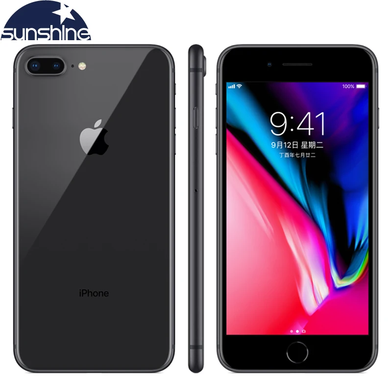 

Original Apple iPhone 8 Plus 3GB RAM 64/256GB ROM Unlocked Fingerprint Mobile phone 4G LTE Cell phones 5.5' 12.0 MP Hexa-core