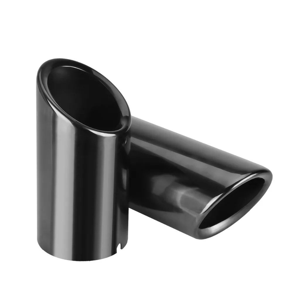 * DSYCAR 2Pcs/Lot Stainless Steel Car Exhaust Pipe Tip Tailpipe Muffler