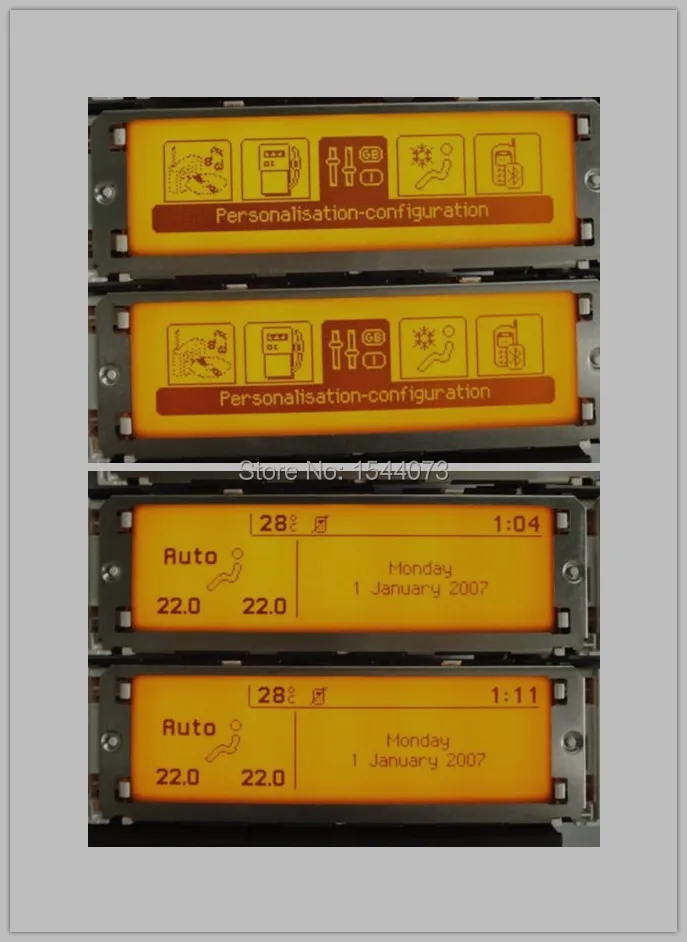 Экран Поддержка USB+ Двухзонный воздушный Bluetooth дисплей, монитор желтый 12 Pin для peugeot 307 407 408 citroen C4 C5