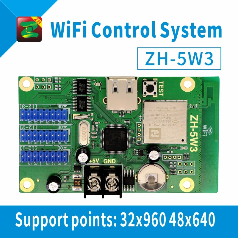 Zhonghang Wi Fi беспроводной контроллер светодиодного дисплея P10 HUB12 HUB08 один цвет