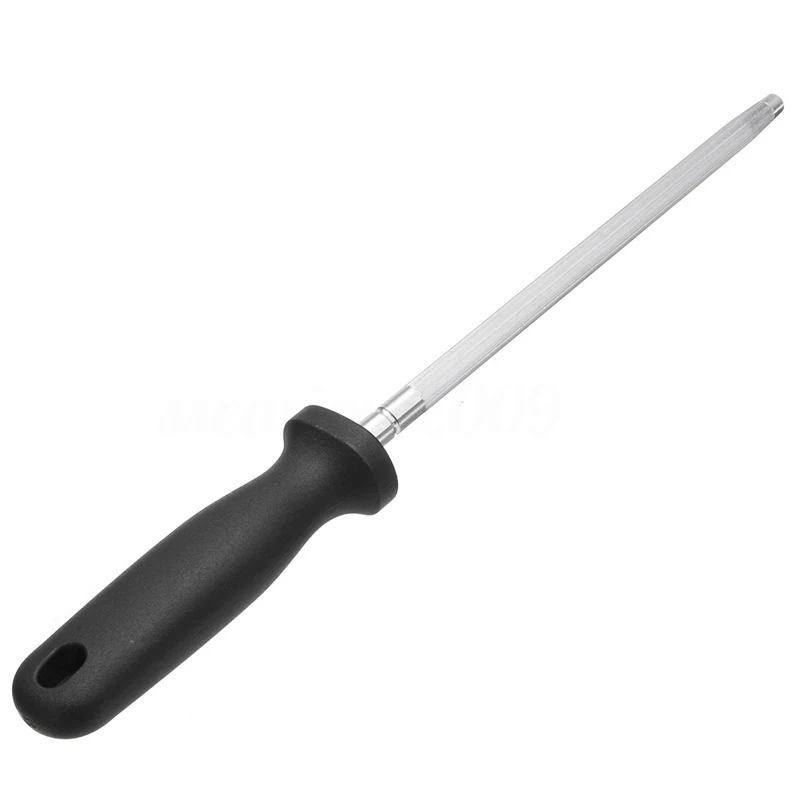 8inch 20.3cm Steel Diamond Sharpening Steel Rod Sharpener Stone Kitchen Tool