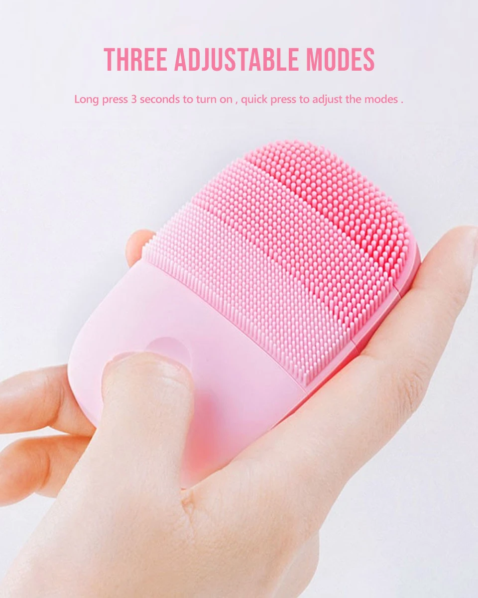 InFace Wholesale Facial Cleaning Brush Dropshipping Deep Cleansing Face Waterproof Silicone Electric Sonic Xiaomi Cleanser