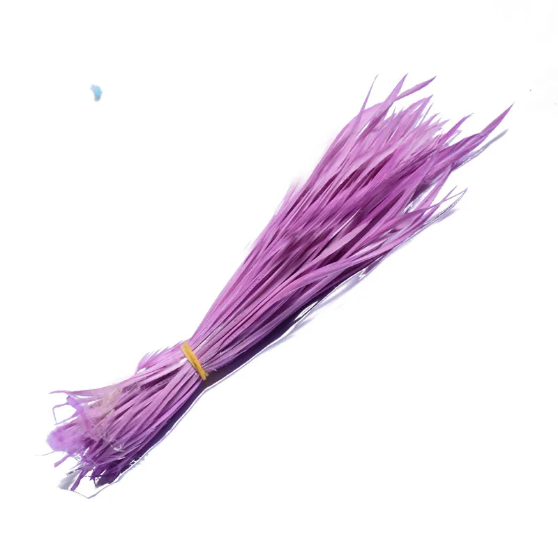 100 шт. натуральный гусь перо 12-18 см/5-7 дюймов разноцветный Высокое качество для Diy маска для костюма головной убор plume - Цвет: Светло-фиолетовый