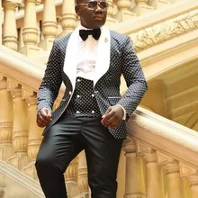 Модные серые черные свадебные костюмы шаль нагрудные жениха Best человек Жених одежда смокинги для женихов(куртка+ брюки девоч