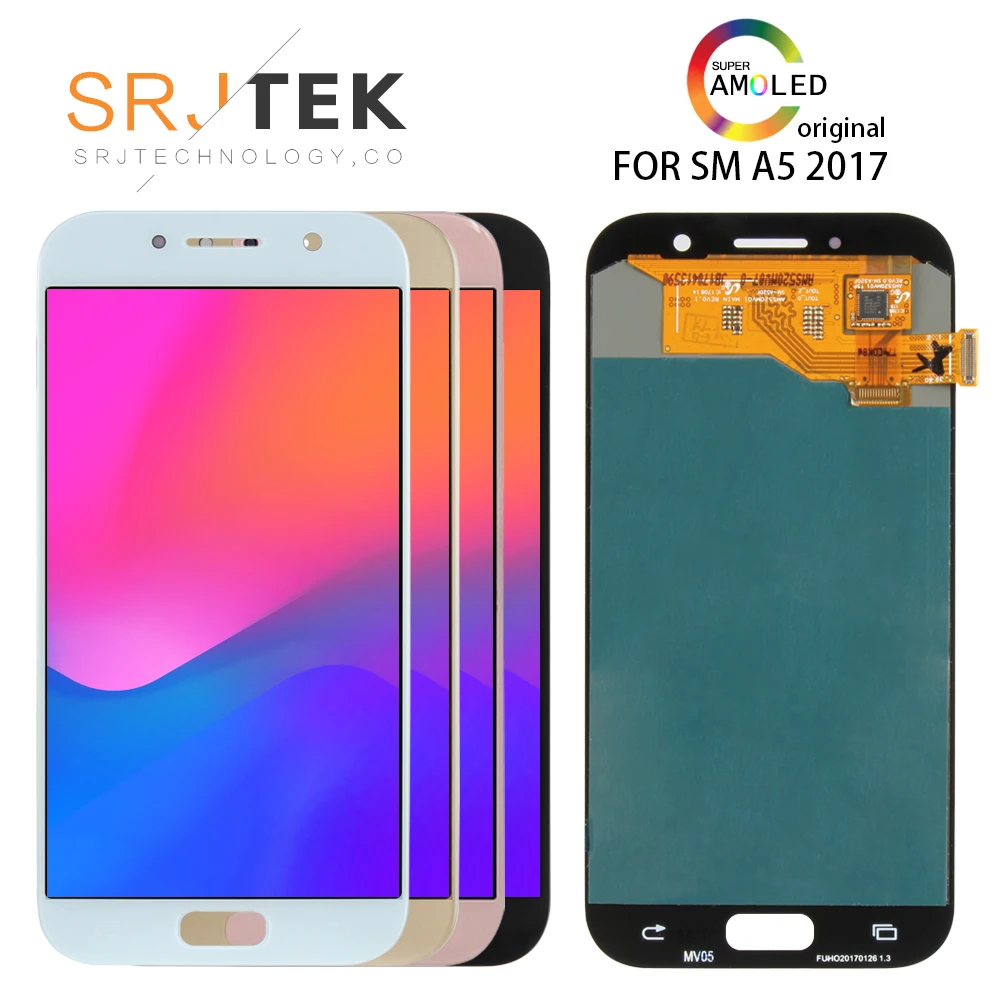 

For SAMSUNG GALAXY A5 2017 LCD A520 A520F Display Touch Screen Digitizer Assembly Replacement 5.2" For SAMSUNG A5 2017 LCD