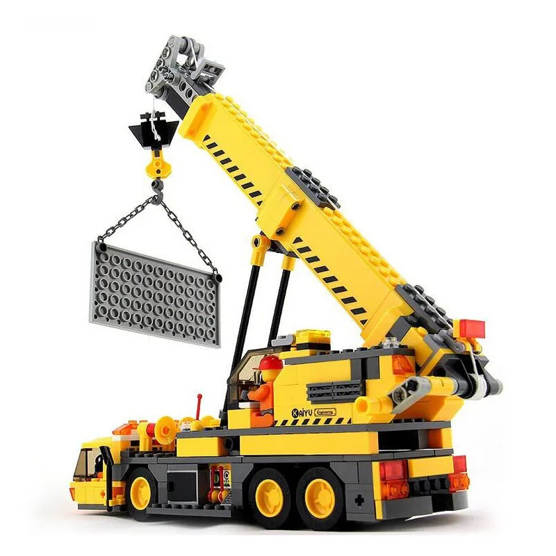 

Kids Toys Blocks 380Pcs Model Toy Compatible Legoings Engineering City Building Crane Building Block Educational Brick DBP318