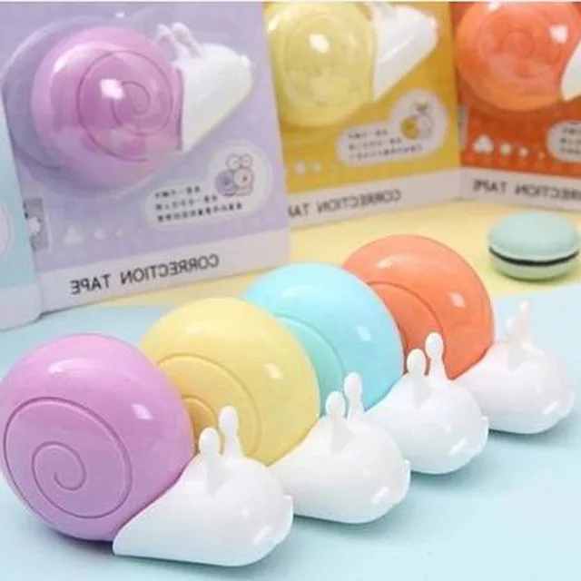 

Cute Snails Shape Correction Tape For Kids Gift School Supplies Materials Korean Stationery Novelty Correction Supplies 6mx5mm