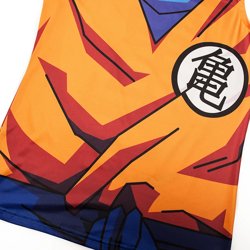 Фитнес Топы Для мужчин Для женщин аниме жилет Dragon Ball singlet Наруто Топ и футболка жилет Пуловер с рисунками из мультфильмов Бодибилдинг ZOOTOP