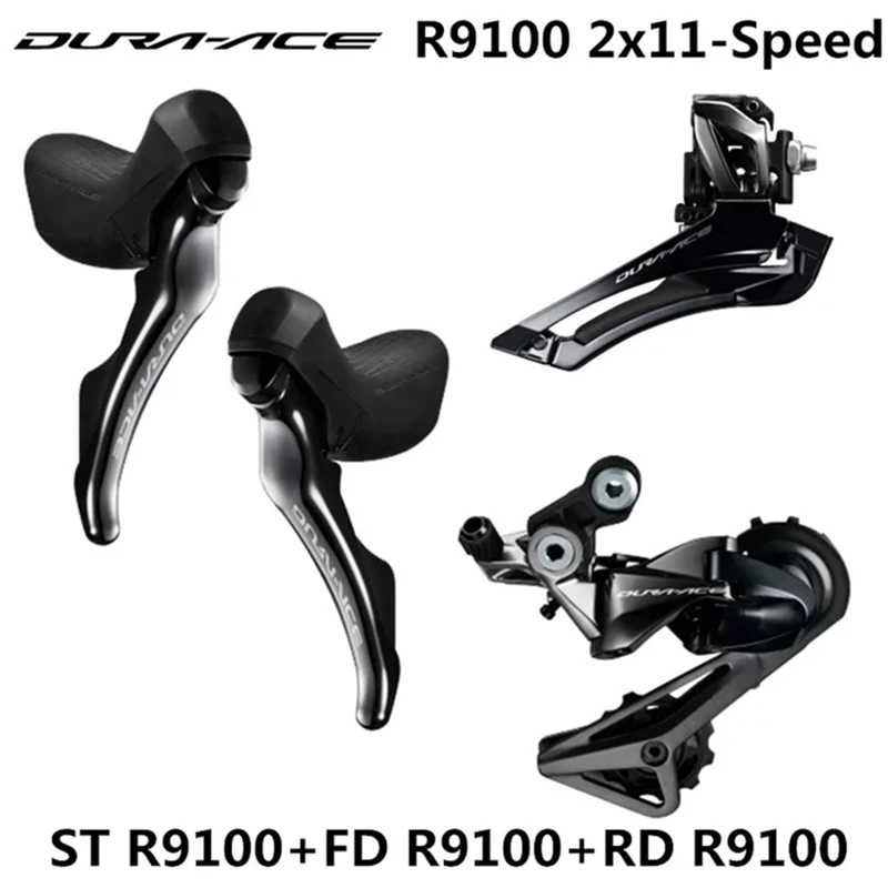 

Shimano DURA ACE 9100 R9100 Groupset Road Bike 2x11S 22S Speed Groupset Kit Shifter Lever Front Rear Derailleur for Road Bicycle