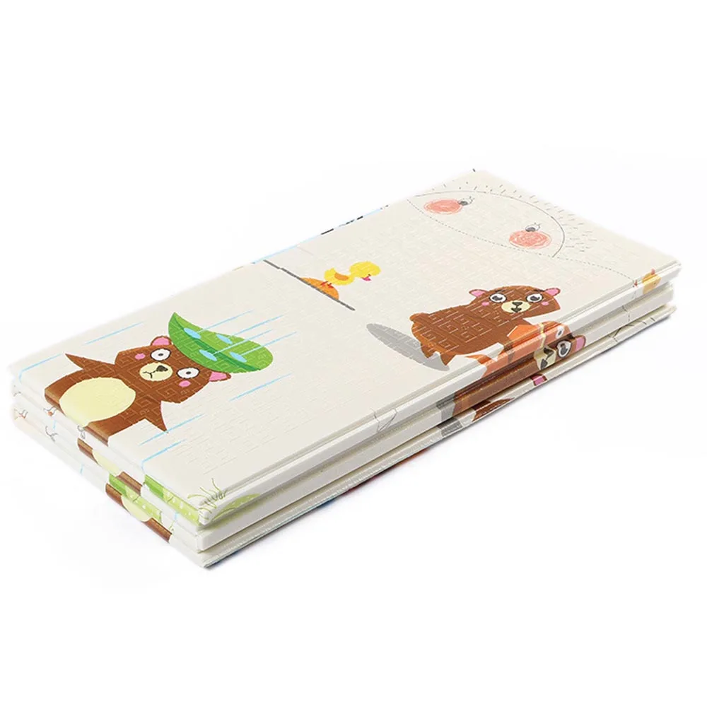 @1 Двусторонний складной пазл Playmat для новорожденных Shining Kid XPE Play Mat Игровой коврик для мла ★