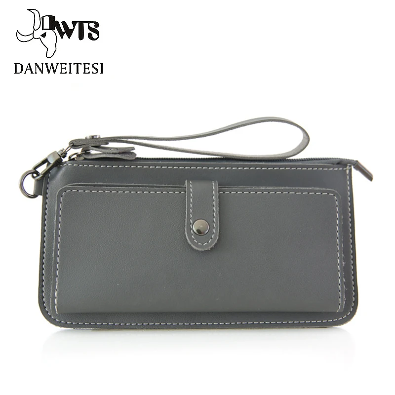 

DWTS Brand Female Wallet Women Scrub Leather Lady Purses High Quality Ladies Clutch Wallet Long Female Wallet Carteira Feminina