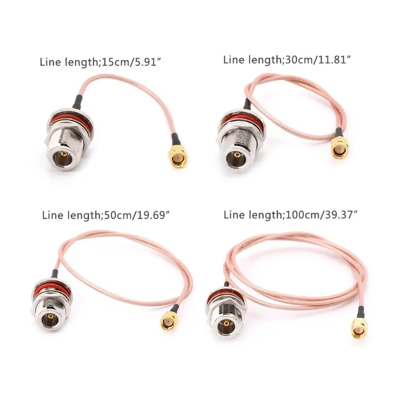 N Женская перегородка к SMA Мужской Штекер кабель RG316 Pigtail RF коаксиальные кабели