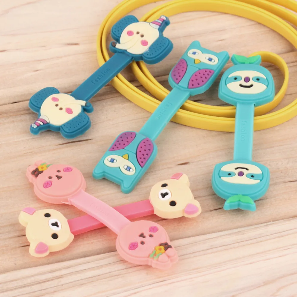 Cute Animals Cable Winder Clip Headphone Earphone Winder Earbud
