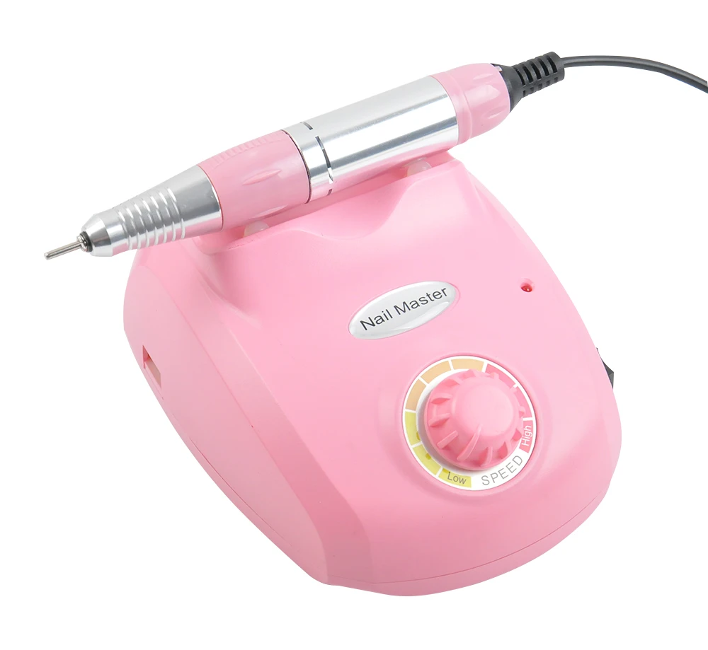 

Pink Electric Nail Drill File Machine with Emery Rods Sand Bits Professional Salon Nail Art File Manicure Pedicure Kit Tool