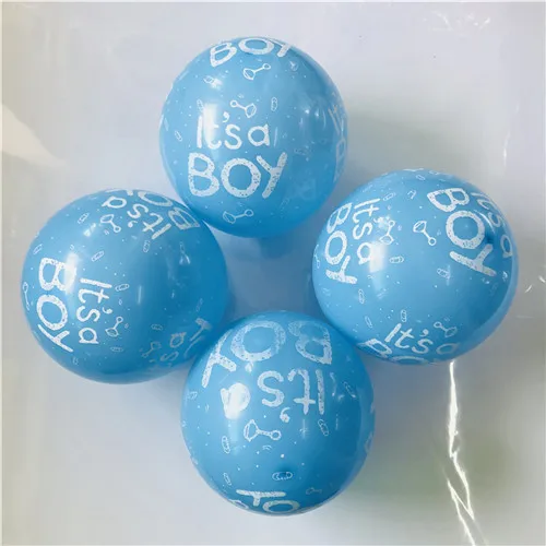 Its A Boy &  Its A Girl Ballonger 10-Pack - Blå