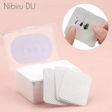 Lingettes en coton non pelucheuses pour enlever le vernis à ongles, nettoyant pour pointes de Gel UV, tampon en papier pour Nail Art, nettoyage des outils de manucure