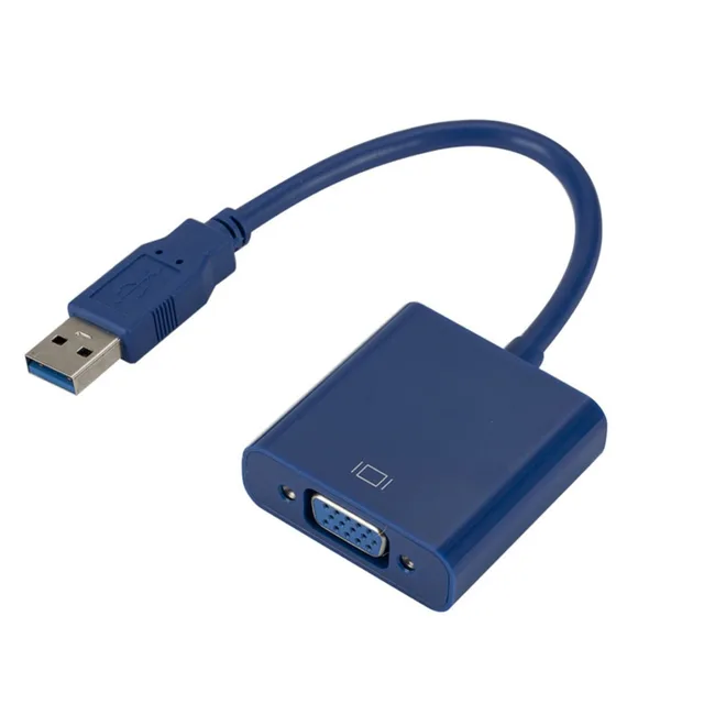 Cheap eCos USB 3.0 To VGA Adapter External Graphic Card Video Co External Graphic Card Video Converter Adapter For Win7/8/10 1080P